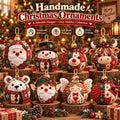 🎄✨Cozy Patchwork Christmas Ornament Collection-DIY Christmas Artwork