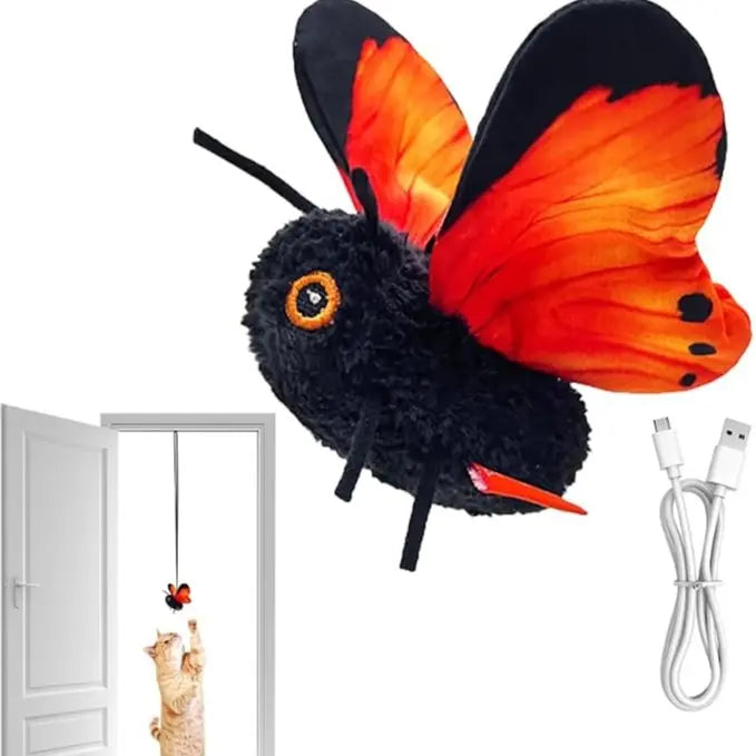 😻Interactive Electric Butterfly & Bluebird Cat Toy🦋 – 3 Flying Modes USB Rechargeable Teaser