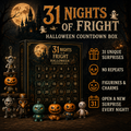 🎉🎃 Nights of Fright Halloween Countdown Box | Unique Mini Figurines, Hanging Charms & Spooky Collectibles 👻✨