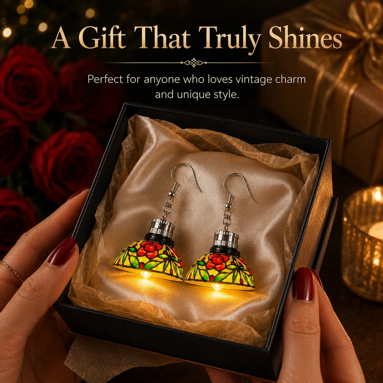 š„Last Day 50% OFF-Handmade Vintage Light-Up Chandelier Earrings