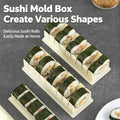 DIY Non-Stick Sushi Maker Mold Set with Cutting Groove – HIPS One-Press Sushi Making Kit