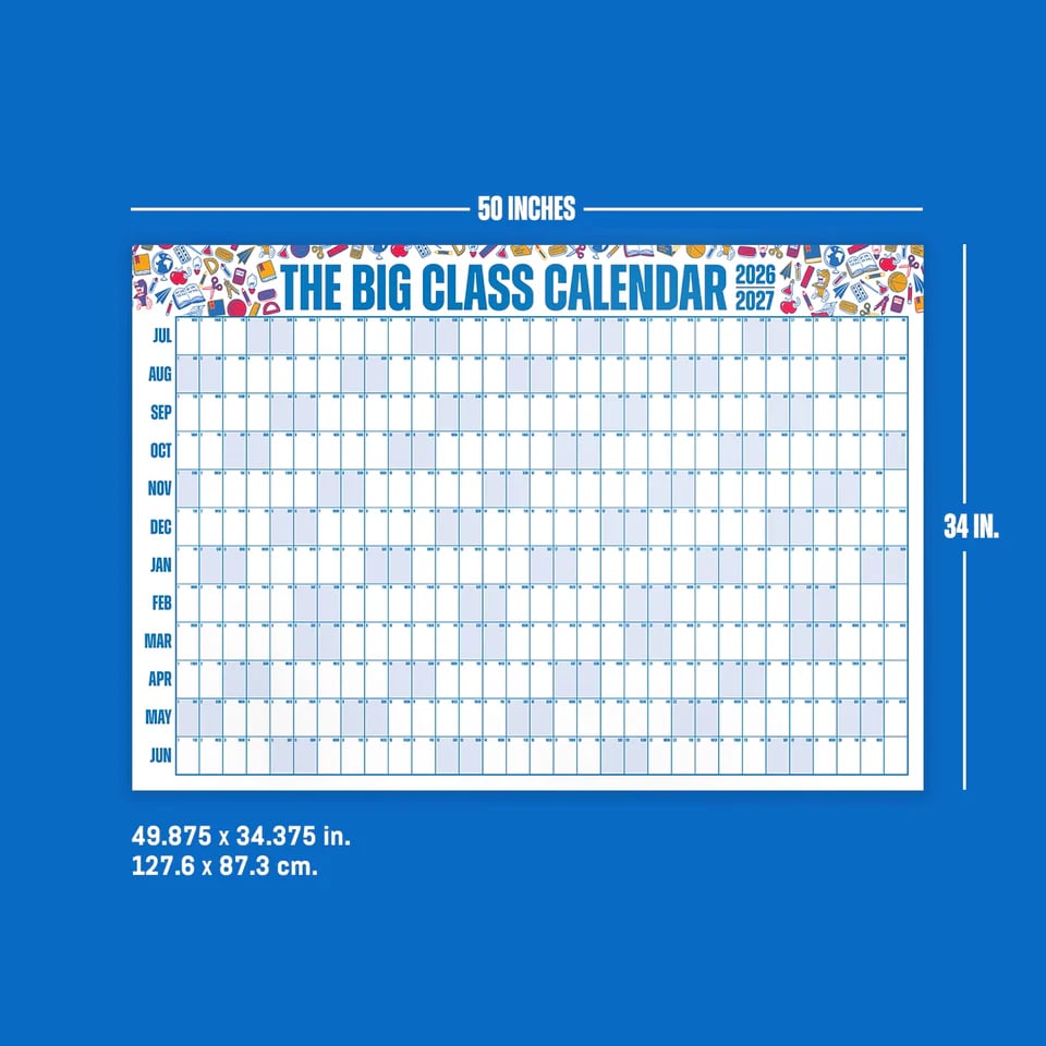 š„ Back-to-School Sale ā 49% OFF Today! š„š
The Big Class Calendar - Academic Year 2026-2027 š„
