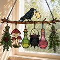 🔥Last Day 50% OFF – 🖤 🐦⬛Raven Witch Suncatcher