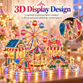 DIY Crystal Art Kit with LED Lighting – Sparkling Flat Mini Art Scenes to Create Yourself