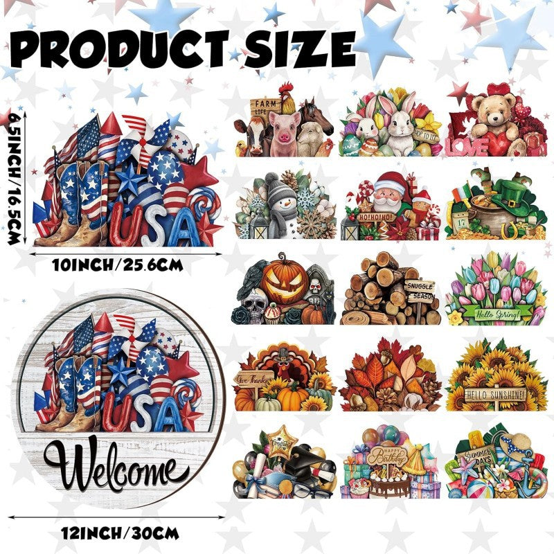 š„ LIMITED-TIME 50% OFF ā 16 Pcs Interchangeable Welcome Sign for Front Door