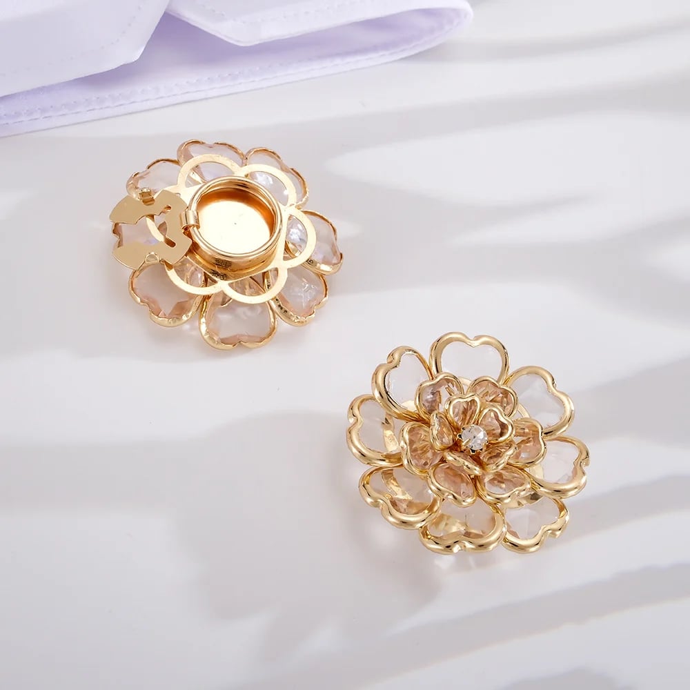 ππΈ Flower Button Covers β Instant No-Sew Shirt & Blouse Upgrade