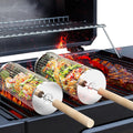 Rolling Grill Baskets - 304 Stainless Steel BBQ Tools