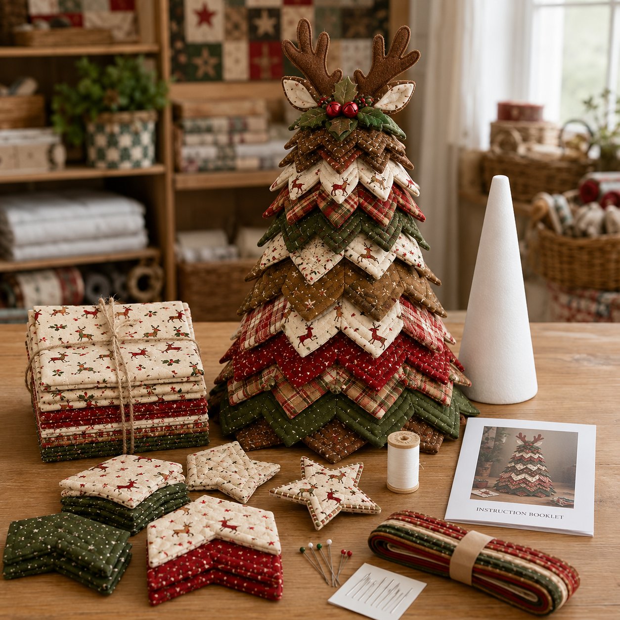 š„Last Day 49% OFF āØDIY Quilted Santa Christmas Tree Kit