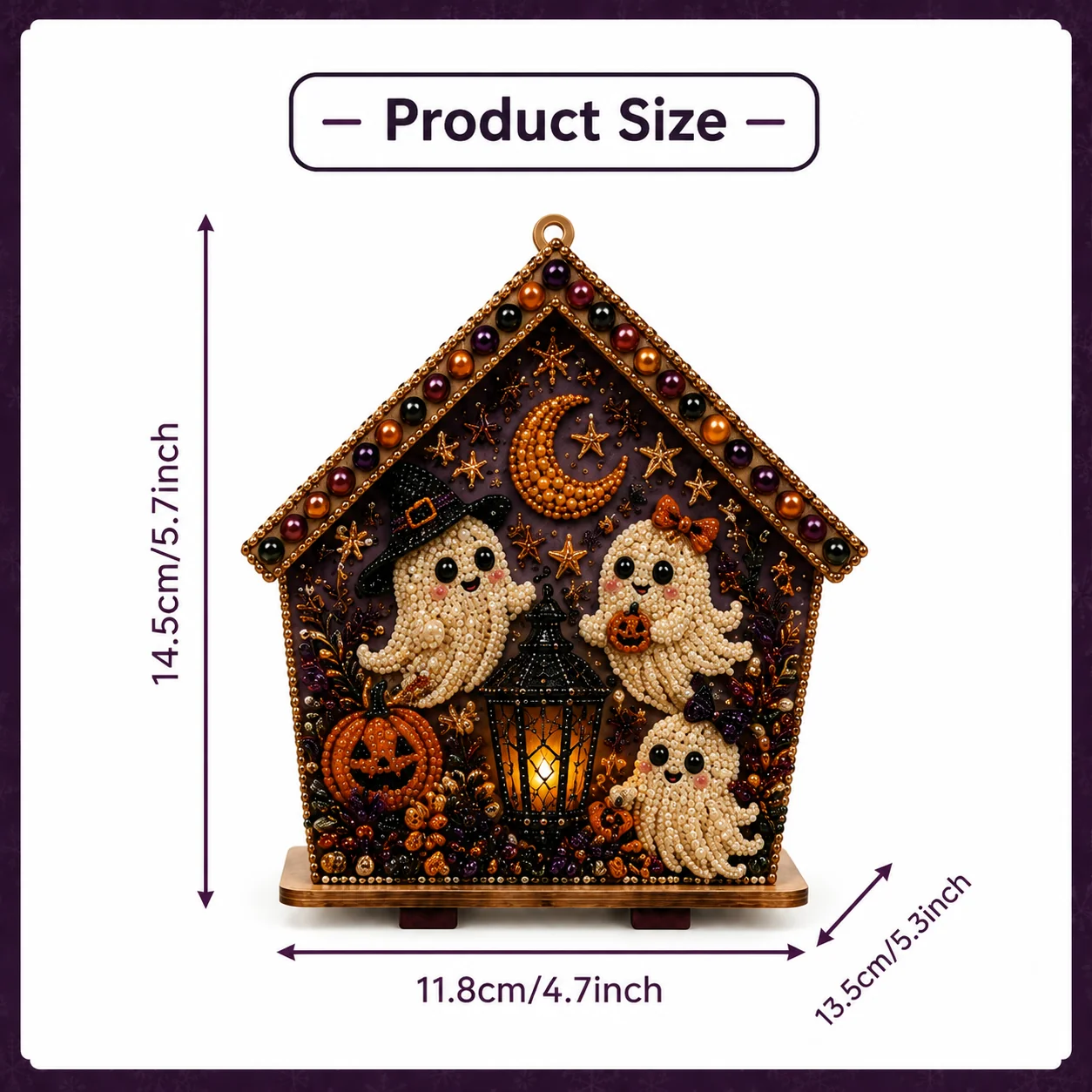 🎃🧙Plymagic DIY Pearl Art - Moonlight Enchanted Cottage Collection