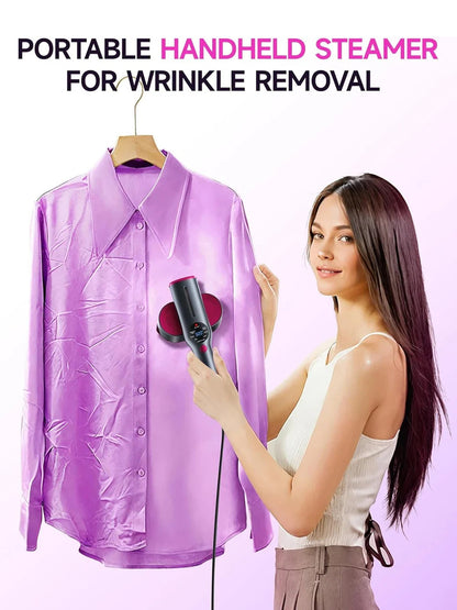 2026 Upgrade Garment Steamer for Clothes, Portable Travel Clothing Steamer Iron