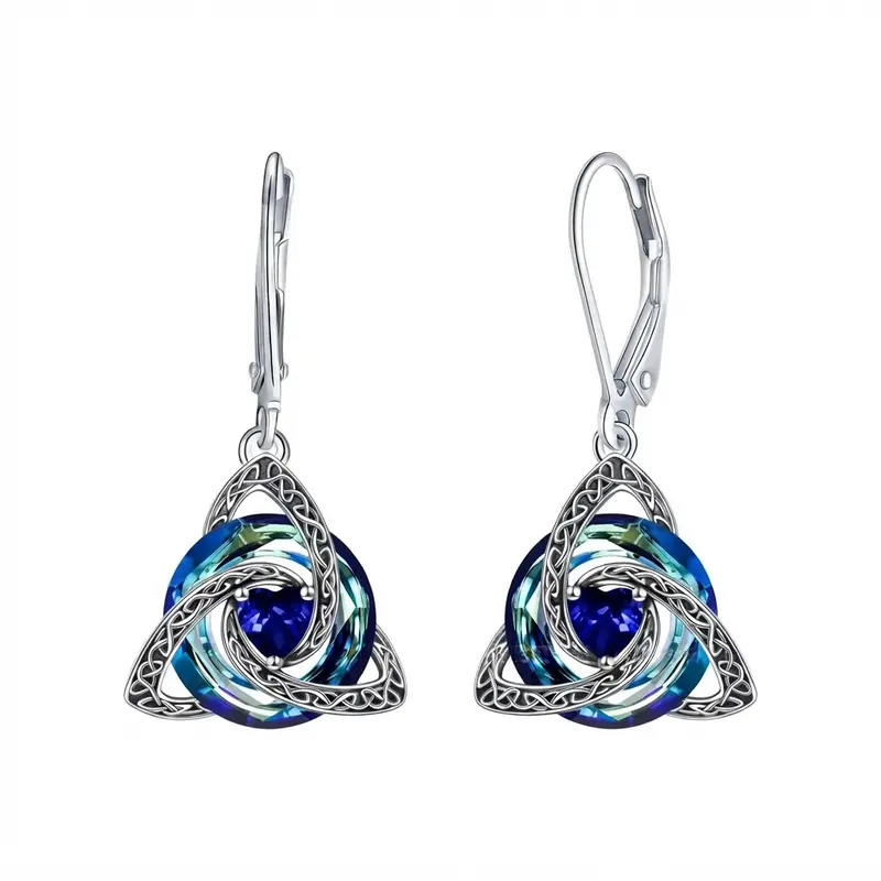 💎Celtic Trinity Knot Birthstone Earrings