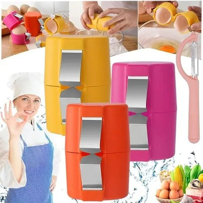🍳Efficient Egg Cracking Tool, Handy Egg Separator🥘