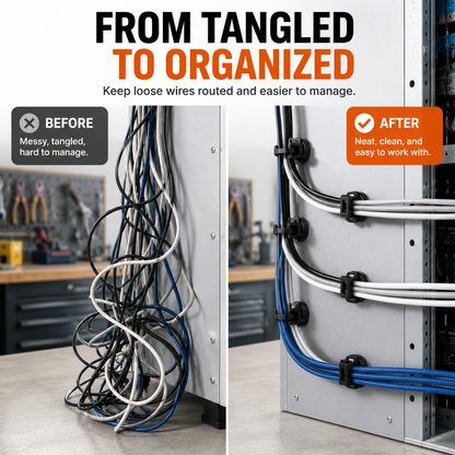 Magnetic Zip Tie Mounts – Tool-Free Cable Organizers for Metal Surfaces