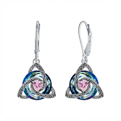 💎Celtic Trinity Knot Birthstone Earrings