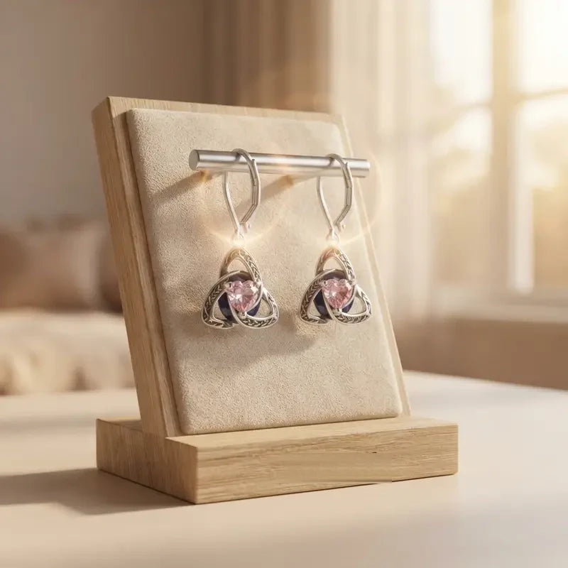 💎Celtic Trinity Knot Birthstone Earrings