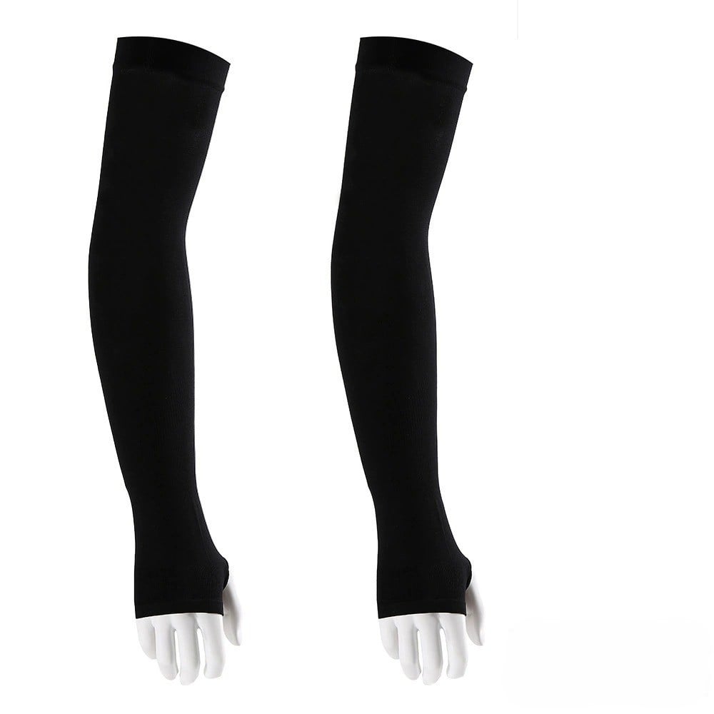 ☀️ UPF 50+ Cooling UV Arm Sleeves | 🧊 High Stretch Compression Fabric | Anti-UV Breathable Sleeves for Men Women