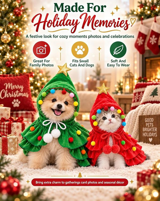 Christmas Tree Pet Cape