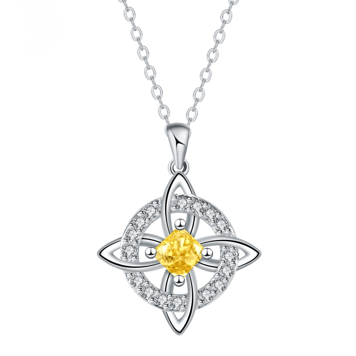 ✨Personalized Witch’s Knot Birthstone Necklace(With Gift Box)