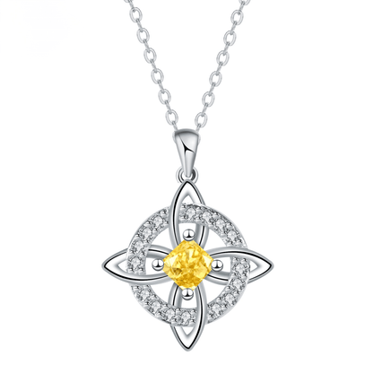 ✨Personalized Witch’s Knot Birthstone Necklace(With Gift Box)