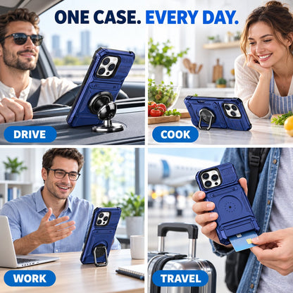 📱Ultimate Armor Wallet Case | Hands-Free Kickstand & Drop Defense 🛡️