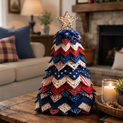 🔥Last Day 50% OFF - 🎄Christmas Tree Quilt Kit DIY Easy Layered Fabric Holiday Décor