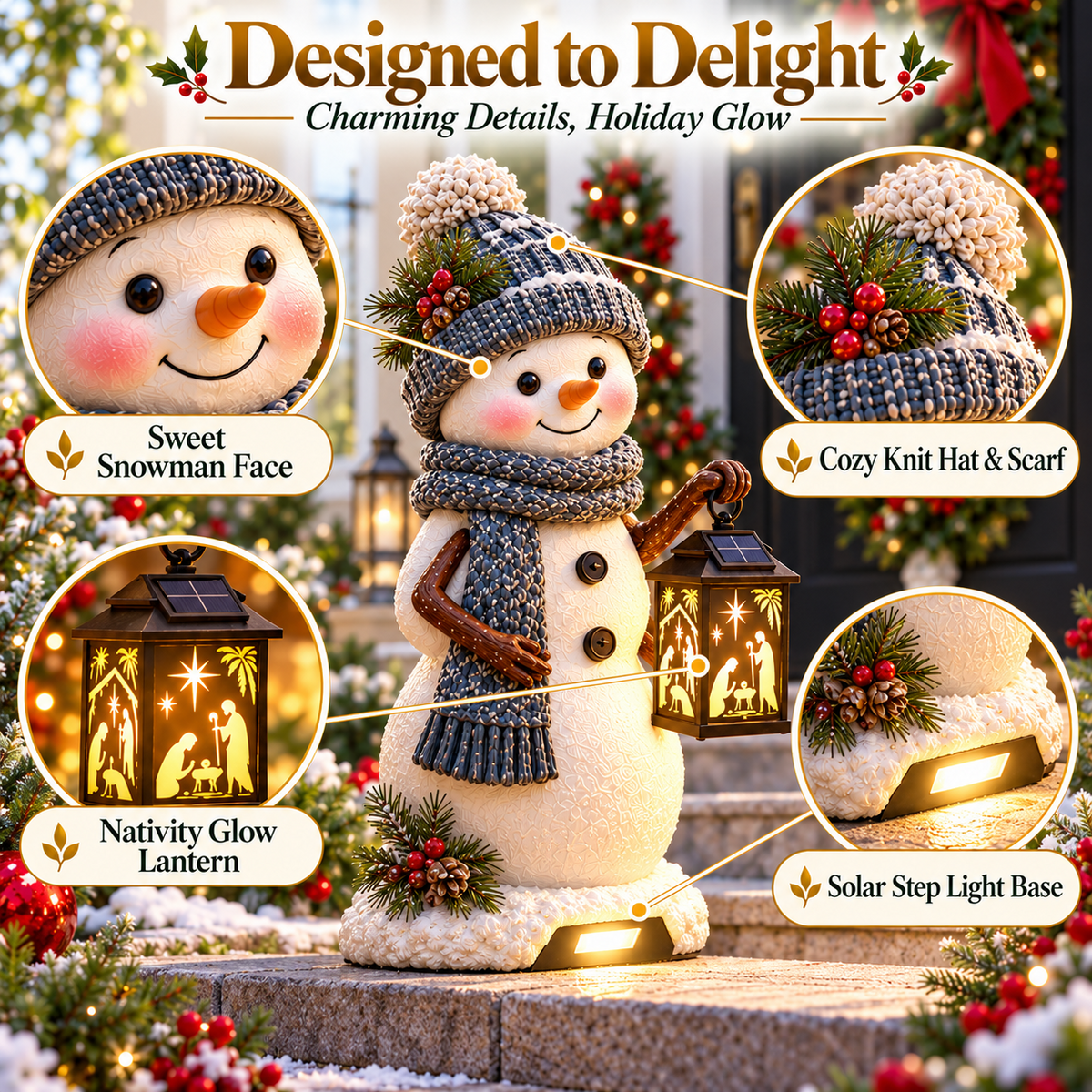 🌟Last day Promotion 🔥-🕯️ Solar Christmas Light with Holy Family Projection 🎄