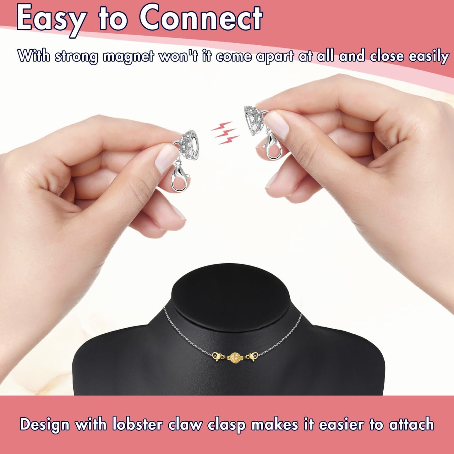 🔥 HOT SALE 🔥🔥Magnetic Necklace Clasps and Closures