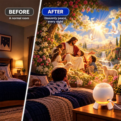 ✝️ Jesus Loves the Little Children 5D Projection Light – Fill Your Home With Christ’s Love & Heavenly Peace✨