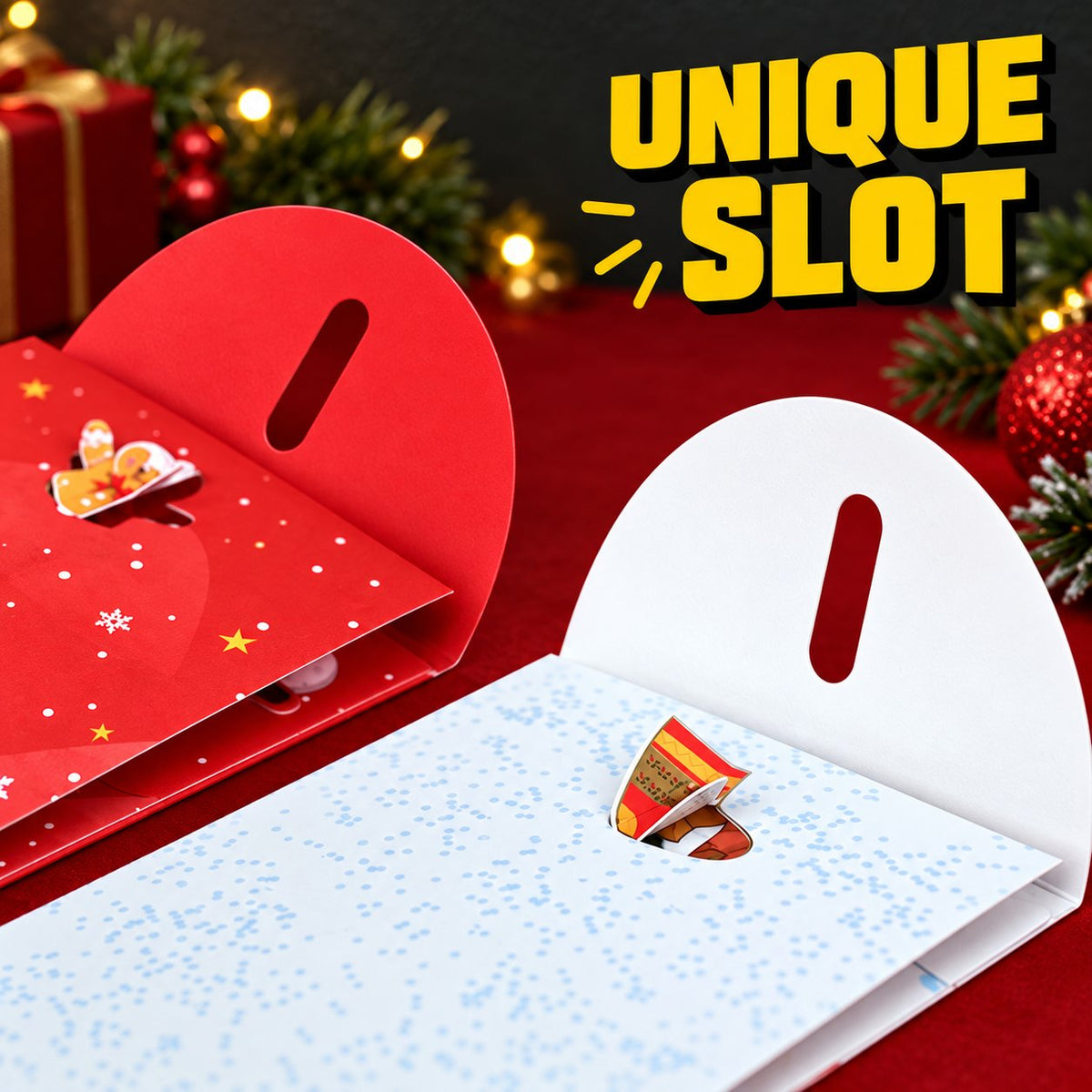 🎁3D Christmas Money Gift Card （Two types, ten-pack）