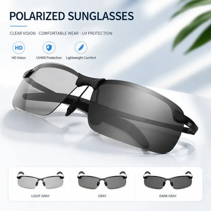 Summervibes Unisex Fashion Polarized Sunglasses, UV4o0 Anti Blue Light Sun Glasses for Photography Hiking Beach Outdoor