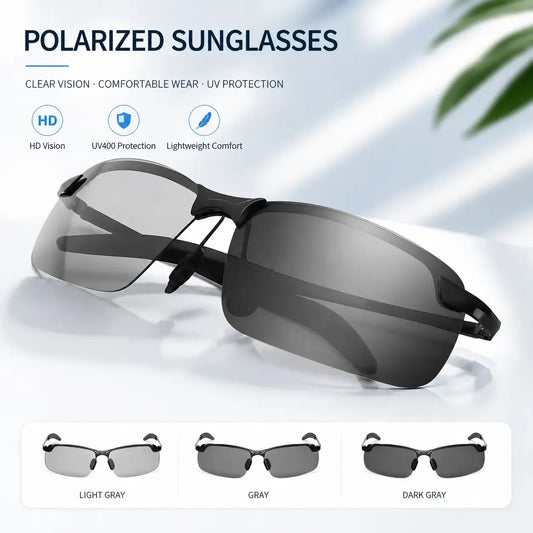 Summervibes Unisex Fashion Polarized Sunglasses, UV4o0 Anti Blue Light Sun Glasses for Photography Hiking Beach Outdoor