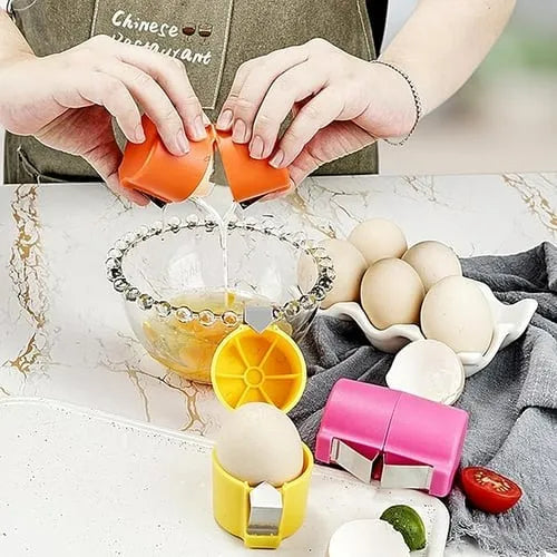🍳Efficient Egg Cracking Tool, Handy Egg Separator🥘
