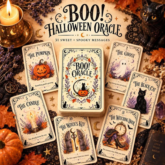 🎃 🔮31 Nights of HalloweenTM Oracle Deck | 31 Daily Spooky Messages for October