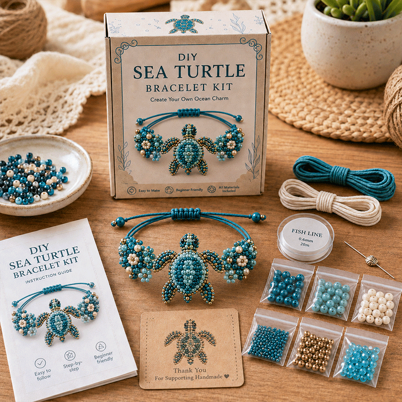 🔥50% Off Last Day - DIY Beaded Bracelet Making Kit🐙🎁
