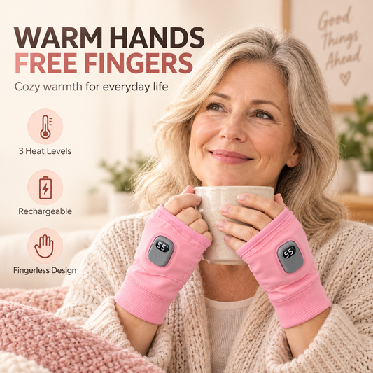 (🌲Early Christmas Sale- 49% OFF) Rechargeable Heated Fingerless Gloves