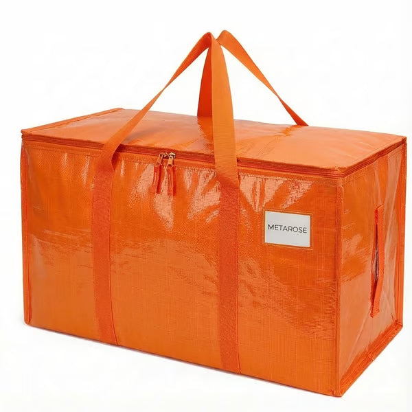 Orange moving bag