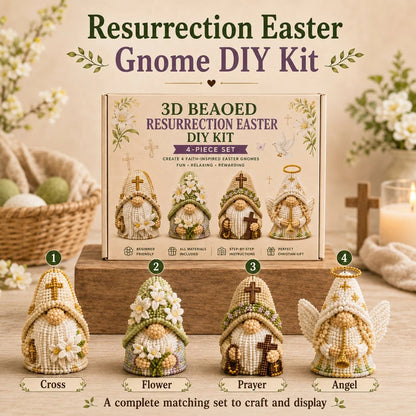 🔥3D Beaded Gnome DIY Kit Collection✨🎁