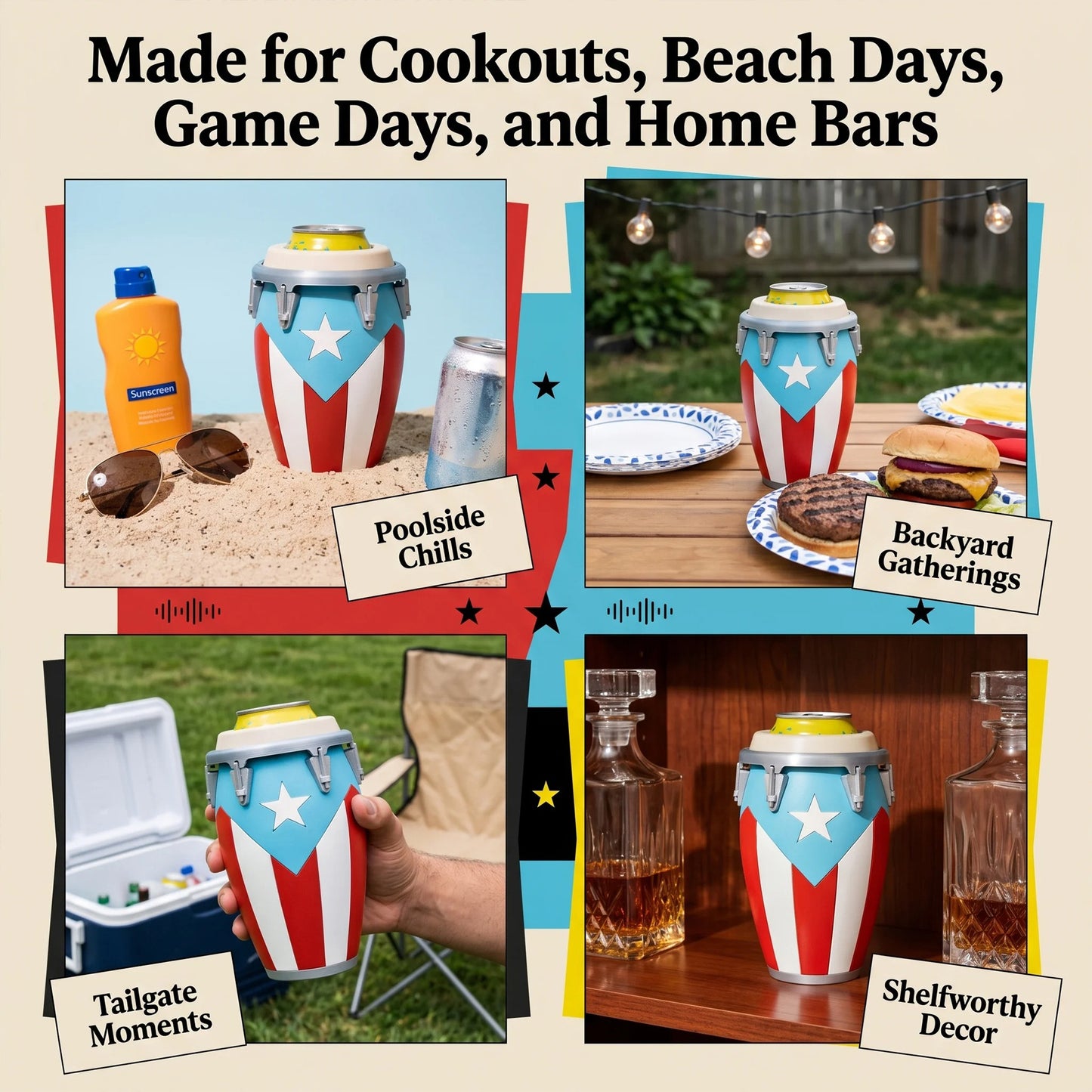🥁 Conga Style Can Holder