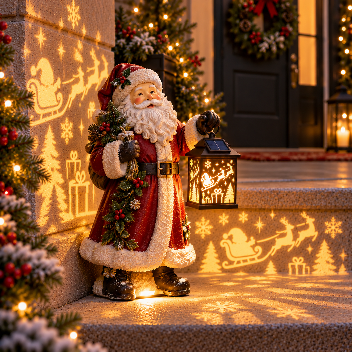 🌟Last day Promotion 🔥-🕯️ Solar Christmas Light with Holy Family Projection 🎄