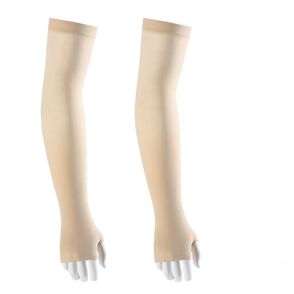 ☀️ UPF 50+ Cooling UV Arm Sleeves | 🧊 High Stretch Compression Fabric | Anti-UV Breathable Sleeves for Men Women