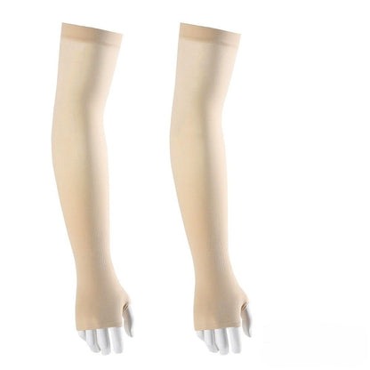 ☀️ UPF 50+ Cooling UV Arm Sleeves | 🧊 High Stretch Compression Fabric | Anti-UV Breathable Sleeves for Men Women