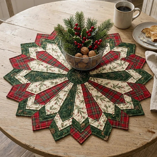 🎄✨Holiday Star Table Topper Quilting Template Set