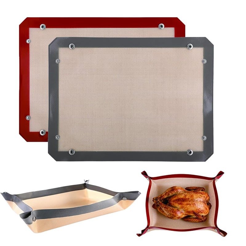 🍪Transformable Snap‑Up Silicone Baking Mat🍗♻️