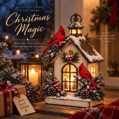 🔥 Last Day 50% OFF✨-❤️ A Little Winter Home for Cardinal Lovers✨