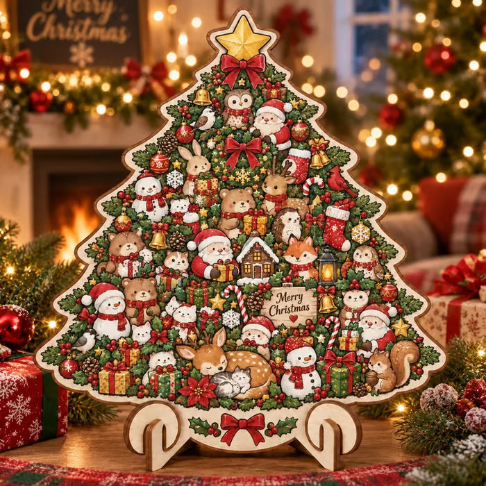 🎄 ✨ Intricate Christmas Keepsake Wooden Puzzle Ornaments