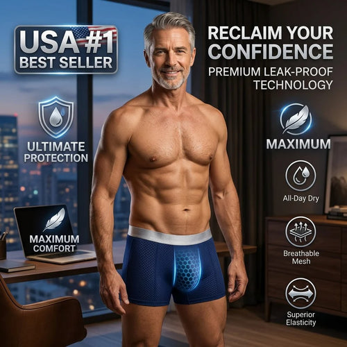 2026 HOT SALE🔥 Premium Leakproof lceSilk Mesh Men's Boxer