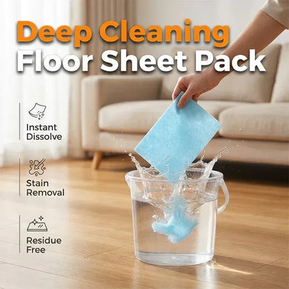 100 Piece Floor Cleaning Tablets Multi-Surface Cleaner for Hardwood Laminate Tile & RV Walls Antibacterial Deodorization Maintenance