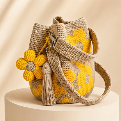 🔥Last Day 45% OFF-🌼Handwoven Flower Bucket Bag👜🎁