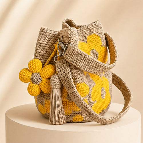 🔥Last Day 45% OFF-🌼Handwoven Flower Bucket Bag👜🎁