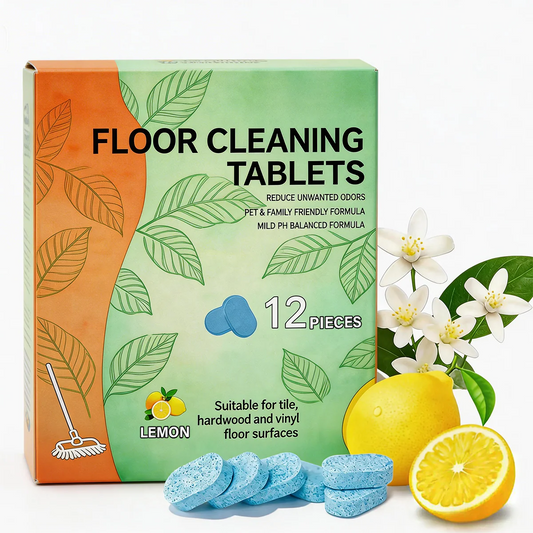 Floor Cleaning Tablets Multi-Surface Cleaner for Hardwood Laminate Tile & RV Walls Antibacterial Deodorization Maintenance